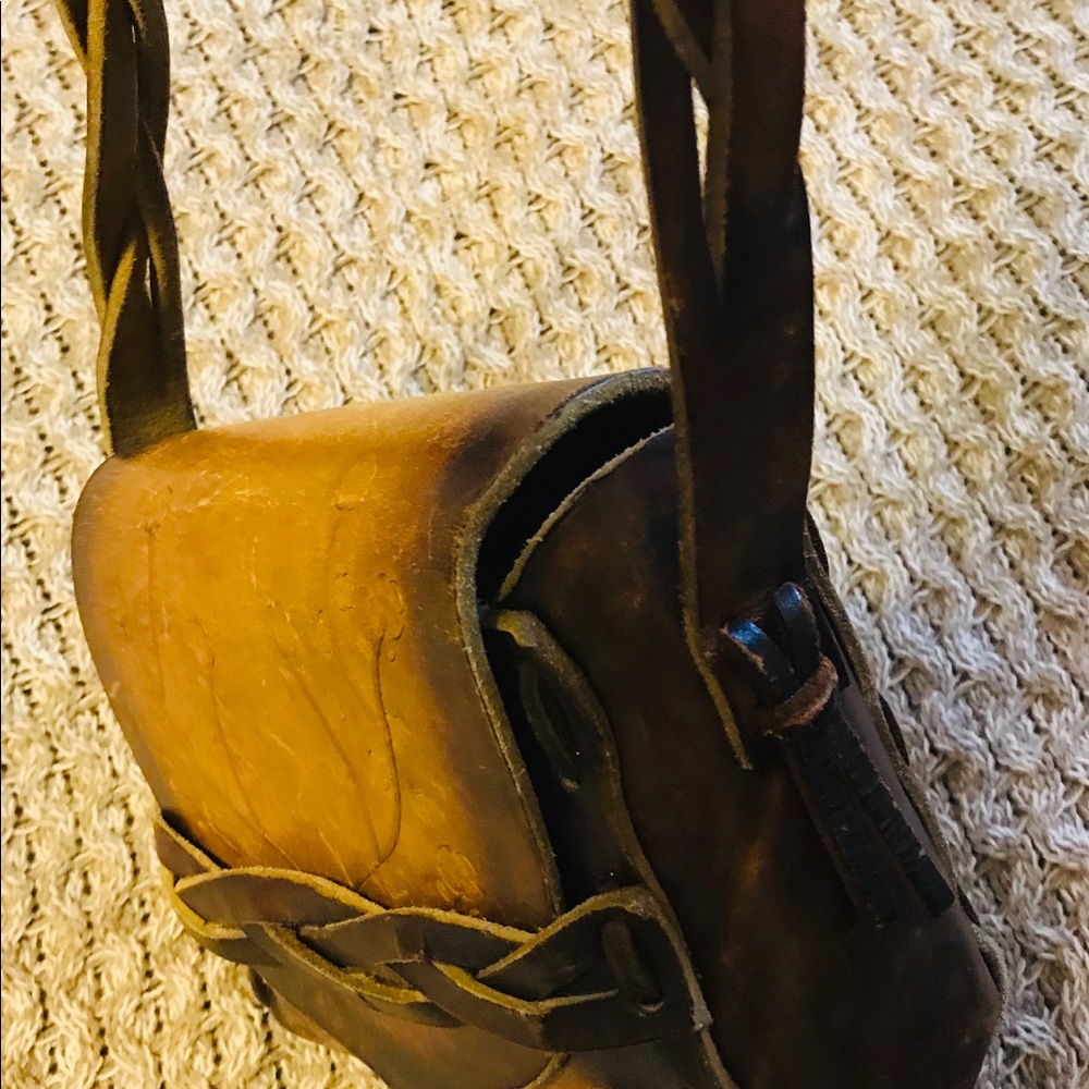 Vintage Hand Tooled Leather Purse